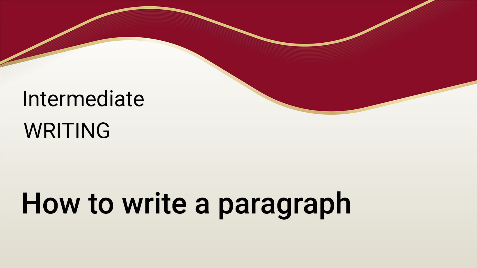 Int: How to write a paragraph JPIC Academy LMS